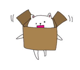 The interesting and cute white bear sticker #3248236