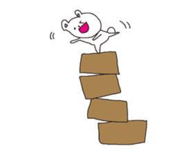 The interesting and cute white bear sticker #3248238