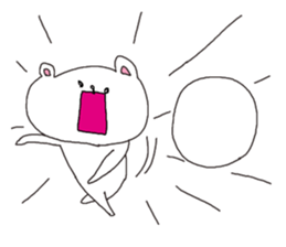 The interesting and cute white bear sticker #3248241