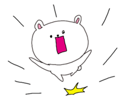 The interesting and cute white bear sticker #3248242