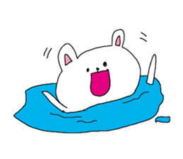 The interesting and cute white bear sticker #3248246