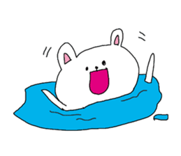 The interesting and cute white bear sticker #3248246