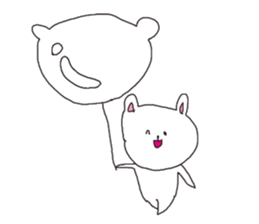 The interesting and cute white bear sticker #3248249