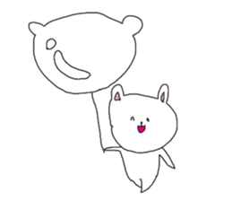 The interesting and cute white bear sticker #3248249