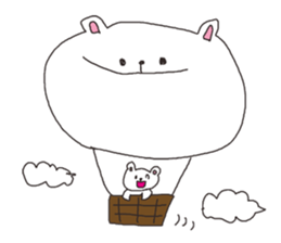 The interesting and cute white bear sticker #3248250