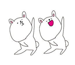 The interesting and cute white bear sticker #3248252