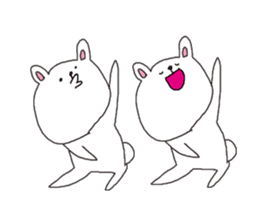 The interesting and cute white bear sticker #3248252