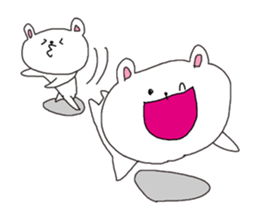 The interesting and cute white bear sticker #3248255