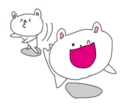 The interesting and cute white bear sticker #3248255