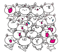 The interesting and cute white bear sticker #3248256