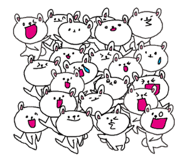 The interesting and cute white bear sticker #3248256