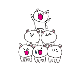 The interesting and cute white bear sticker #3248257