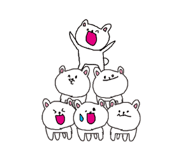 The interesting and cute white bear sticker #3248257