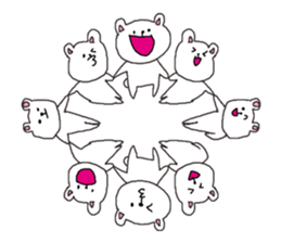 The interesting and cute white bear sticker #3248258