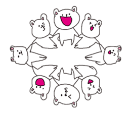 The interesting and cute white bear sticker #3248258