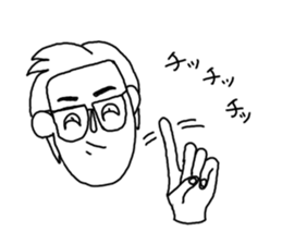 Crescent moon eyes1 sticker #3248566