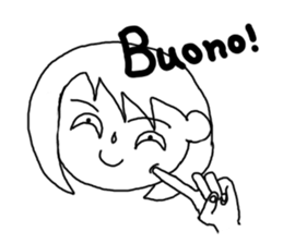 Crescent moon eyes1 sticker #3248573