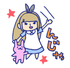 Graffiti-style Alice. sticker #3248714