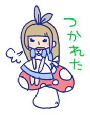 Graffiti-style Alice. sticker #3248720