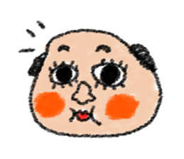 The crayon Sticker. sticker #3249551