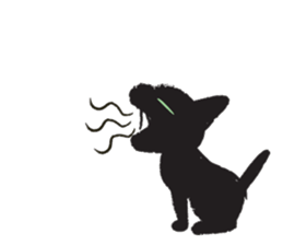 Black Cat KURO-CHAN sticker #3249594