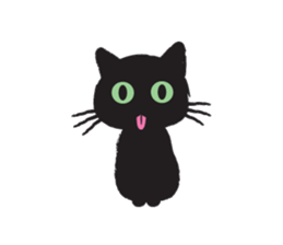 Black Cat KURO-CHAN sticker #3249598