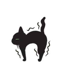 Black Cat KURO-CHAN sticker #3249601
