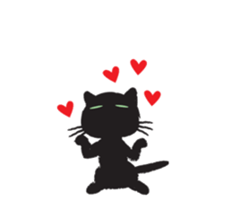 Black Cat KURO-CHAN sticker #3249605