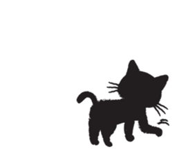 Black Cat KURO-CHAN sticker #3249606