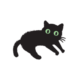 Black Cat KURO-CHAN sticker #3249607