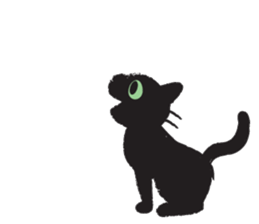 Black Cat KURO-CHAN sticker #3249610