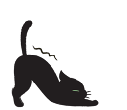 Black Cat KURO-CHAN sticker #3249622