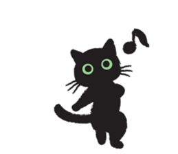 Black Cat KURO-CHAN sticker #3249623