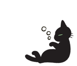 Black Cat KURO-CHAN sticker #3249626