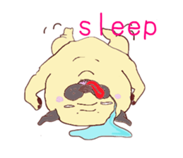 Pug Happy day sticker #3250347