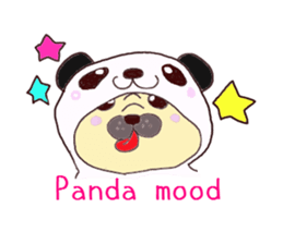 Pug Happy day sticker #3250356