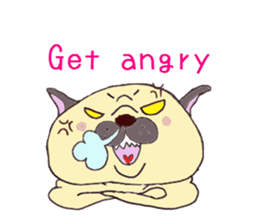 Pug Happy day sticker #3250365