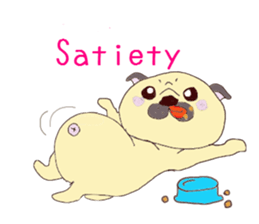 Pug Happy day sticker #3250376