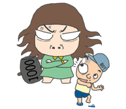 Trouble sister go to school sticker #3251090