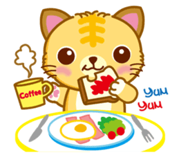 MunchkinCat!Spring is in full bloom!Eng. sticker #3251308