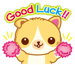 MunchkinCat!Spring is in full bloom!Eng. sticker #3251311