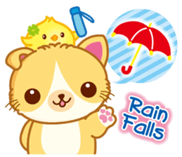 MunchkinCat!Spring is in full bloom!Eng. sticker #3251312