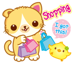 MunchkinCat!Spring is in full bloom!Eng. sticker #3251320