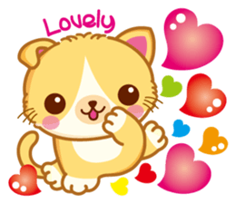 MunchkinCat!Spring is in full bloom!Eng. sticker #3251322