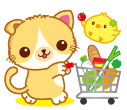 MunchkinCat!Spring is in full bloom!Eng. sticker #3251324