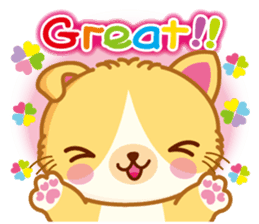 MunchkinCat!Spring is in full bloom!Eng. sticker #3251333