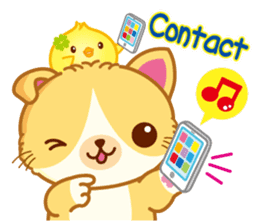 MunchkinCat!Spring is in full bloom!Eng. sticker #3251335