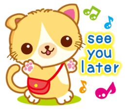 MunchkinCat!Spring is in full bloom!Eng. sticker #3251336