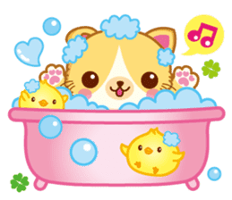 MunchkinCat!Spring is in full bloom!Eng. sticker #3251345