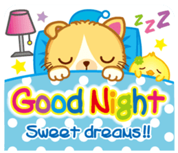 MunchkinCat!Spring is in full bloom!Eng. sticker #3251346